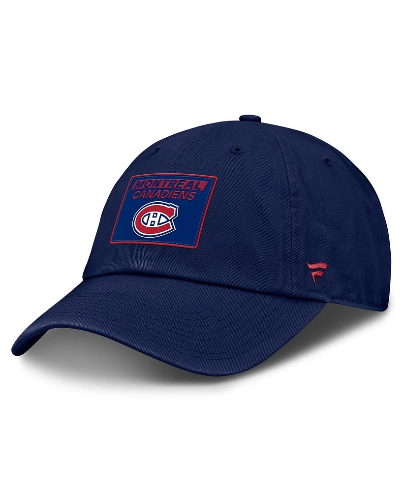 Fanatics Men's Navy Montreal Canadiens Authentic Pro Prime Adjustable Hat