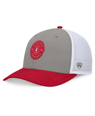 Top of the World Men's Gray/Cardinal Stanford Cardinal Rob Trucker Adjustable Hat