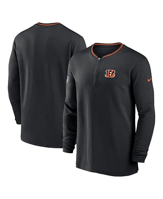 Nike Men's Black Cincinnati Bengals Coach Half-Zip Sweatshirt