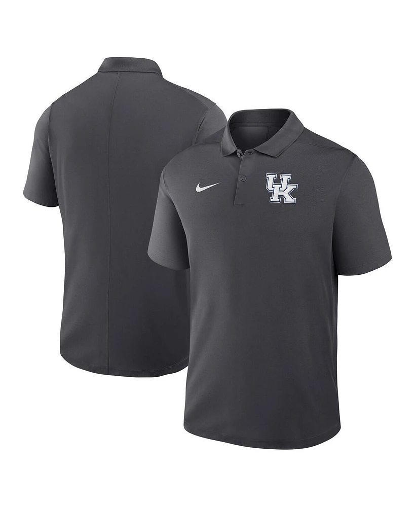 Nike Men's Anthracite Kentucky Wildcats Primetime Victory Primary Logo Performance Polo Shirt