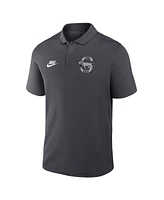 Nike Men's Anthracite Penn State Nittany Lions Primetime Victory Legacy Vault Logo Performance Polo Shirt