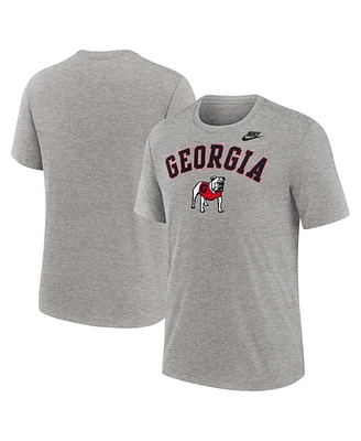 Nike Men's Heather Gray Georgia Bulldogs Legacy Arch Tri-Blend T-Shirt