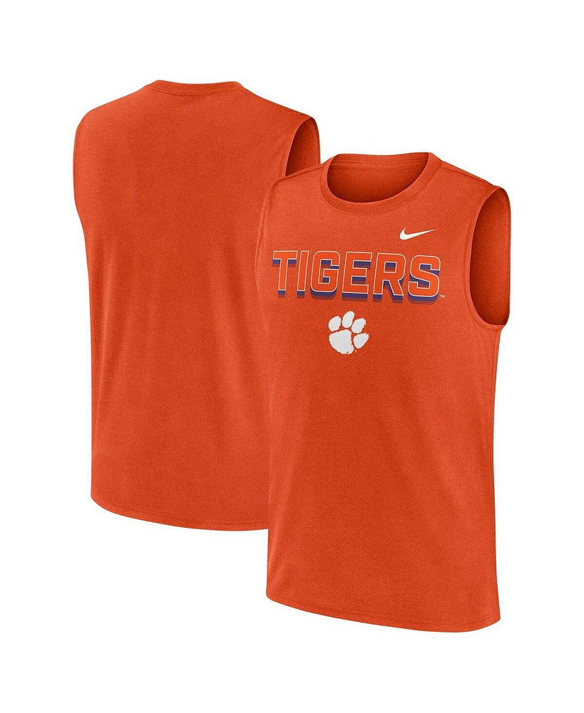 Nike Men's Orange Clemson Tigers Primetime Tricode Legend Performance Tank Top