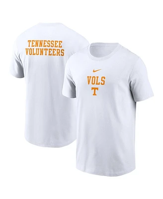 Nike Men's White Tennessee Volunteers 2-Hit Stacked T-Shirt