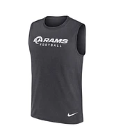 Nike Men's Charcoal Los Angeles Rams Primetime Legend Performance Muscle Tank Top