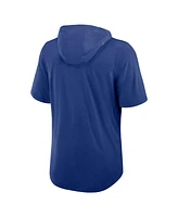 Nike Men's Royal New York Giants Lockup Tri-Blend Hoodie T-Shirt