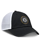 Fanatics Men's Black/White Boston Bruins Averie Trucker Adjustable Hat