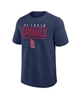 Fanatics Men's Heather Navy St. Louis Cardinals Top Notch T-Shirt