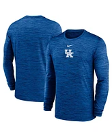 Nike Men's Royal Kentucky Wildcats 2025 Sideline Velocity Performance Long Sleeve T-Shirt