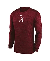 Nike Men's Crimson Alabama Tide 2025 Sideline Velocity Performance Long Sleeve T-Shirt