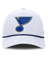 Fanatics Men's White St. Louis Blues Rope A-Frame Adjustable Hat