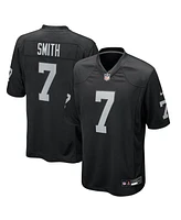 Nike Men's Geno Smith Black Las Vegas Raiders Game Player Jersey