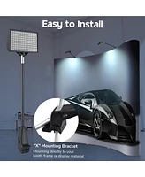 12W Led Trade Show Light 6500K Popup Booth Exhibit Back Drop Lighting 4 Pack