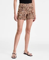 I.n.c. International Concepts Women's Cheetah-Print Shorts, Exclusively at Macy's