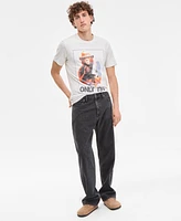 Sun + Stone Men's Nuit Black Baggy Jeans, Exclusively at Macy's