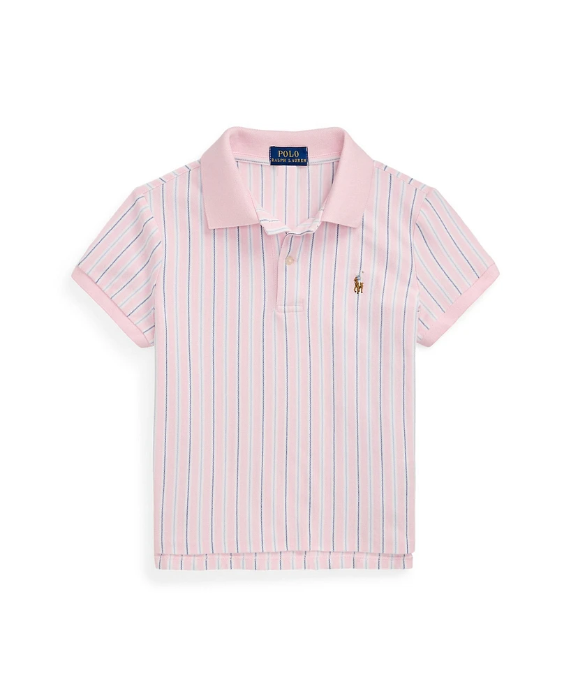 Polo Ralph Lauren Big Girls Striped Oxford Mesh Boxy Shirt