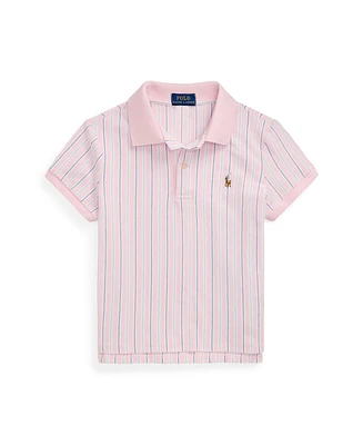 Polo Ralph Lauren Big Girls Striped Oxford Mesh Boxy Shirt