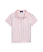 Polo Ralph Lauren Big Girls Striped Oxford Mesh Boxy Shirt