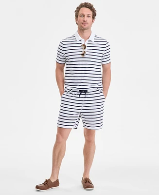 Club Room Men's Bengal Striped Terry Cloth Shorts, Exclusively at Macy's