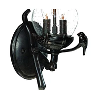 Bird Detail Lantern Wall Light – Decorative Wall Fixture for Garden & Yard