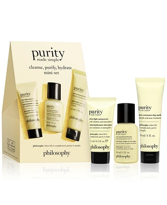 philosophy 3-Pc. Purity Made Simple Cleanse, Purify, Hydrate Mini Set