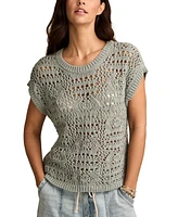 Lucky Brand Crochet Sweater Vest