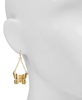 Patricia Nash Gold-Tone Butterfly Chain Drop Earrings