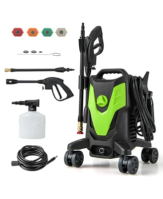 2400 Psi Electric Pressure Washer with 4 Universal Wheels