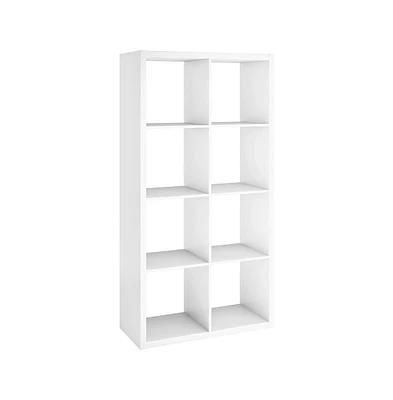 ClosetMaid 4583 Decorative Bookcase Open Back 8-Cube Storage Organizer, White
