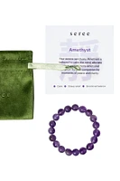 Manifest Collection | Calm — Purple Crystal Beaded Bracelet