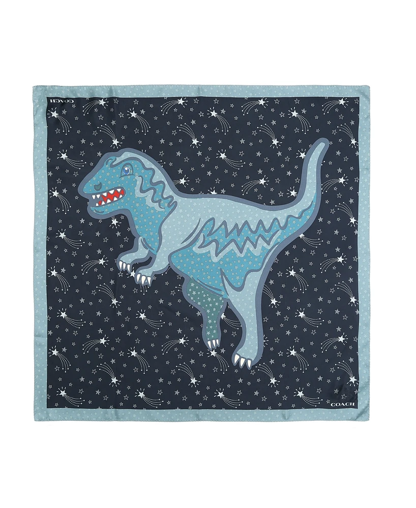 Coach Women's Shooting Star Rexy Print Silk Square Scarf