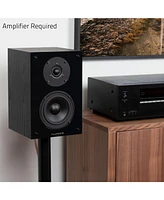Fluance Elite High Definition 2-Way Bookshelf Surround Sound Speakers for 2-Channel Stereo Listening or Home Theater System
