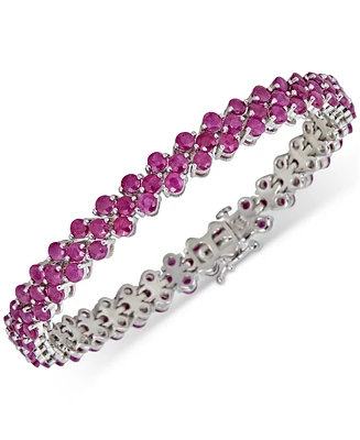 Ruby Flex Bracelet (8-7/8 ct. t.w.) in Sterling Silver