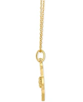 Le Vian Chocolate Diamond & Vanilla Diamond Star of David Scatter Nugget Adjustable 19" Pendant Necklace (1/20 ct. t.w.) in 14k Gold