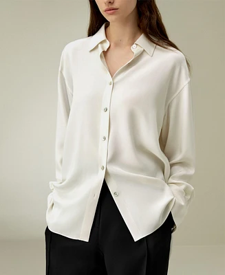 Lilysilk Women's The One Relaxed Fit Silk Shirt