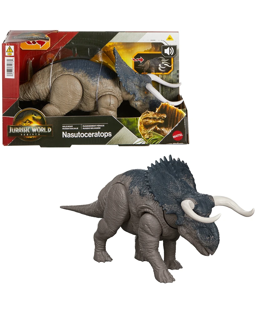 Jurassic World Rebirth Wild Roar Nasutoceratops Dinosaur Toy