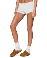 Edikted Women's Linny Contrast Pointelle Shorts