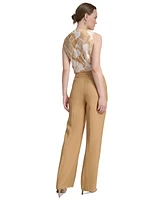 Dkny Petite High Rise Flare-Leg Pants