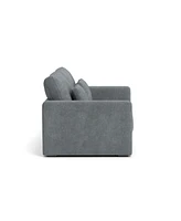83" Modern Sofa Couches for Living Room, 3 Seater Sofa with Detachable Cover & double cushioning, Haze