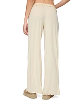 Edikted Women's Posy Ruffle Pointelle Pants