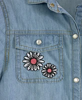 Scotch & Soda Big Girls Short Sleeve Lightweight Denim Dress