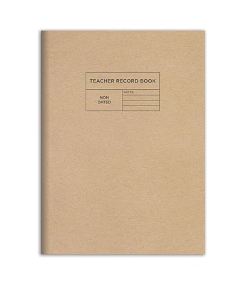 Professional Kraft 7.5"x10.25" Teacher Record Grade Book
