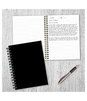 Business Black 7.5"x9" Spiral Lined Journal