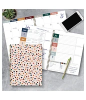 Spotted Dot Boho Undated Large Weekly Monthly Spiral Planner