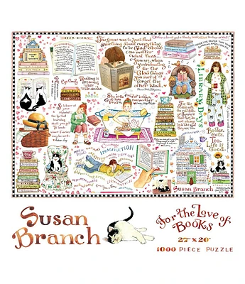 1000 Piece Books & Cats Susan Branch Jigsaw Puzzle