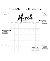 2026 Rainbow Blocks Large Desk Pad Monthly Blotter Calendar