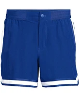 Lands' End Men's 5" Quick Dry Striped Pull on Board Short