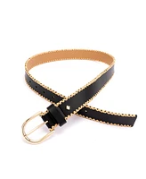 Kate Spade New York Women's 35mm Straw Edge Belt