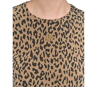 Dkny Jeans Petite Animal Print Short-Sleeve T-Shirt