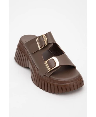 Joanes Leather Two-Strap Platform Sandal (Women)